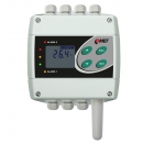 Temperature transmitter and regulator with RS485 output